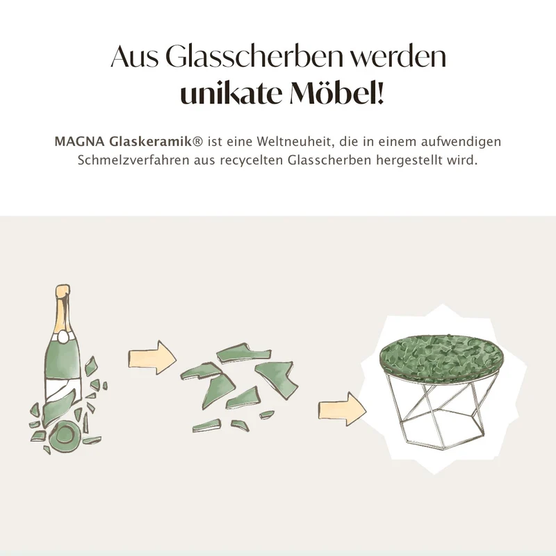 Bergen Glaskeramik Esstisch