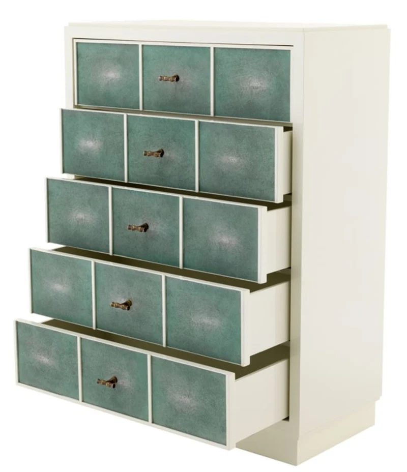 Casa Padrino Luxus Mahagoni Schrank 96,5 x 47,5 x H. 130 cm - Designer Möbel