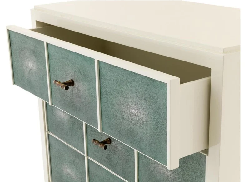 Casa Padrino Luxus Mahagoni Schrank 96,5 x 47,5 x H. 130 cm - Designer Möbel