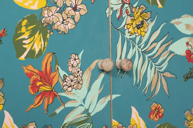 Sideboard Kommode REIPUR im farbenfrohen und floralen Design
