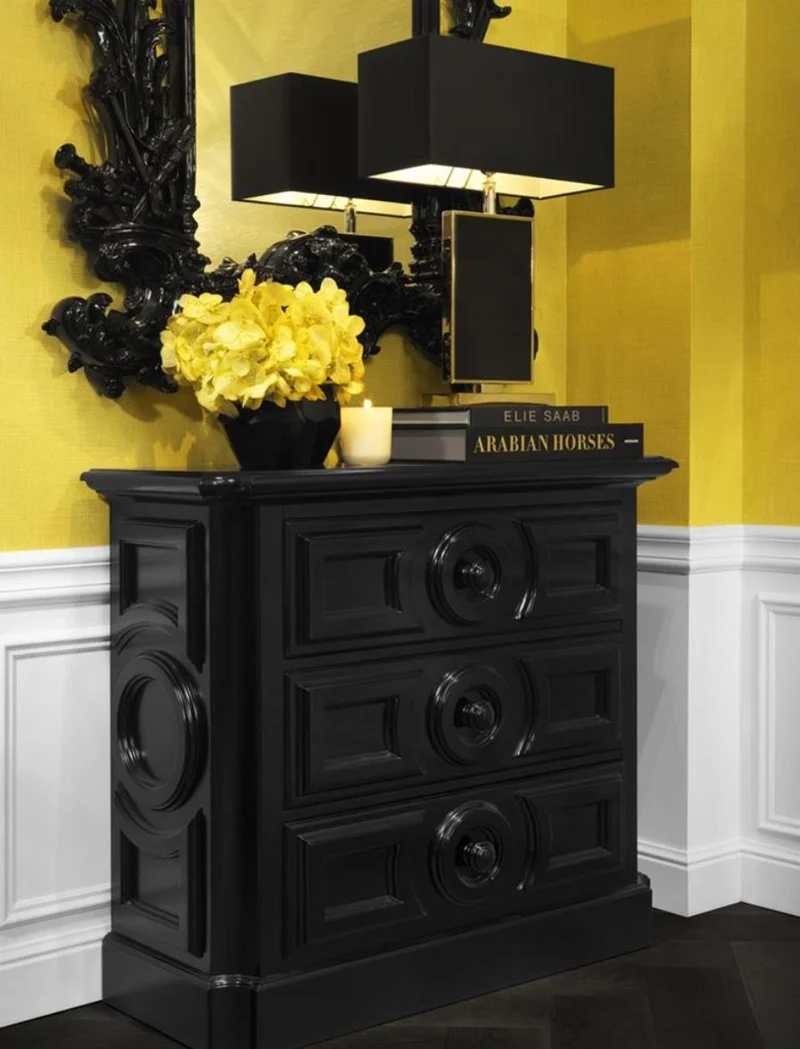 Casa Padrino Luxus Barockstil Wohnzimmer Wandspiegel Schwarz 124 x H. 190 cm - Limited Edition