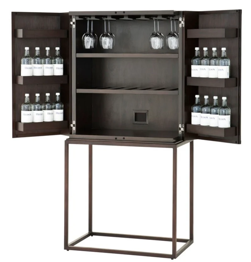 Casa Padrino Designer Weinschrank 81,5 x 50,5 x H. 168 cm - Luxus Kollektion