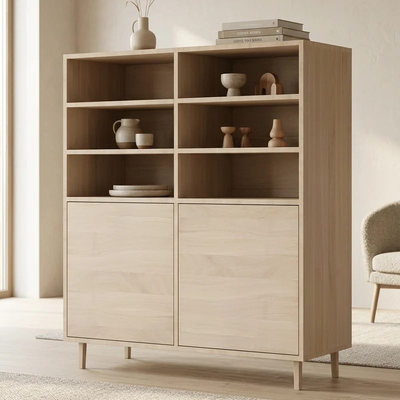 Highboard Eiche Premium - Invisible geölt 120cm