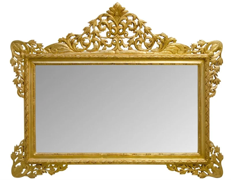 Casa Padrino Antik Stil Wandspiegel Gold 190 x H. 155 cm - Limited Edition