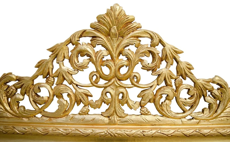 Casa Padrino Antik Stil Wandspiegel Gold 190 x H. 155 cm - Limited Edition