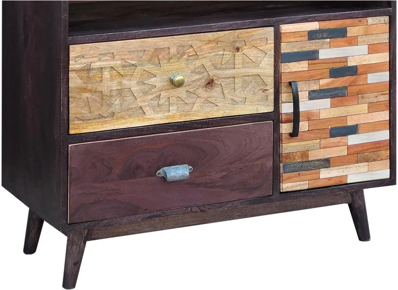Regal TOBOL aus Mango, Akazie, MDF FSC Recycled