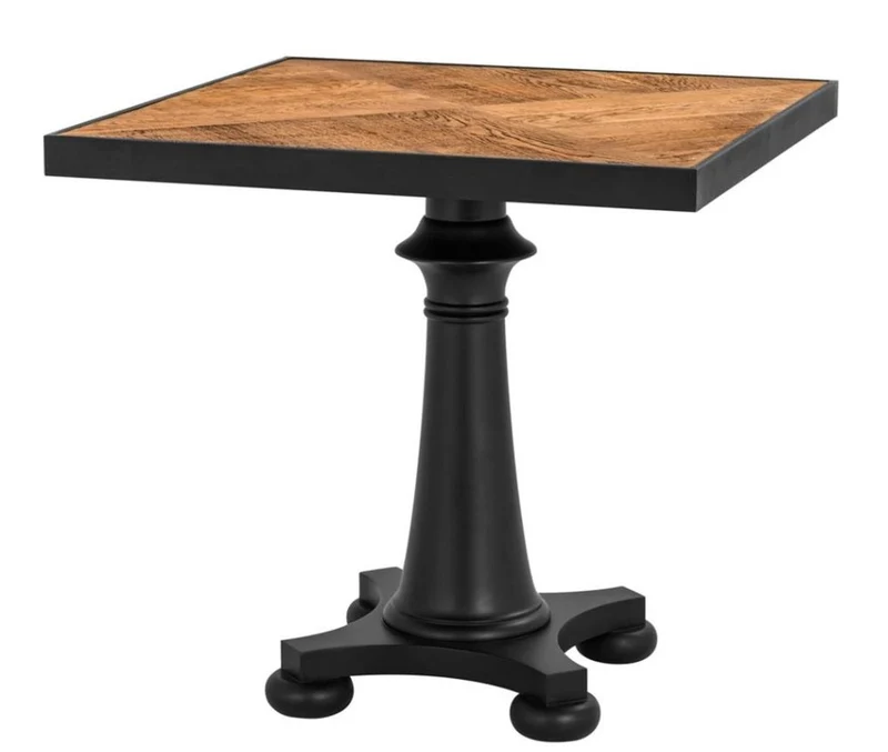 Casa Padrino Luxus Esstisch 80 x 80 x H. 76,5 cm - Luxus Qualität