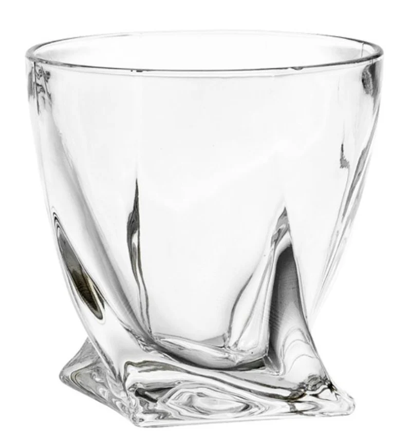 Casa Padrino Kristallglas Whisky / Cognac 6er Set - Luxus Hotel & Restaurant Accessoires - 2 Flaschen (11x10xH.38cm) & 4 Gläser (Ø9xH.9,5cm)
