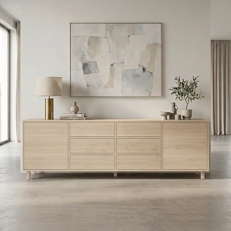 Sideboard Eiche Premium 240cm - Invisible geölt
