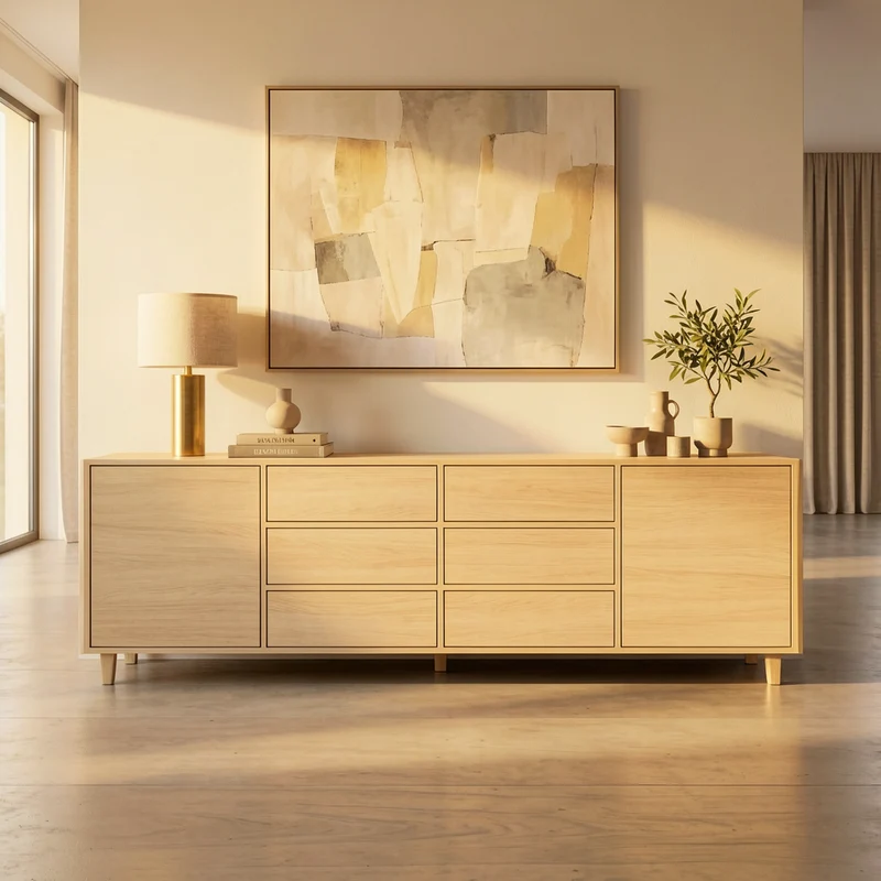 Sideboard Eiche Premium 240cm - Invisible geölt