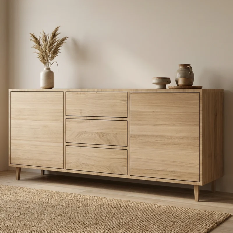 Sideboard Eiche Premium 180cm - Invisible geölt