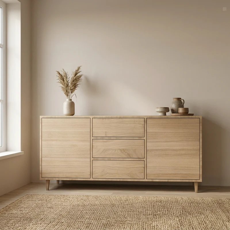 Sideboard Eiche Premium 180cm - Invisible geölt