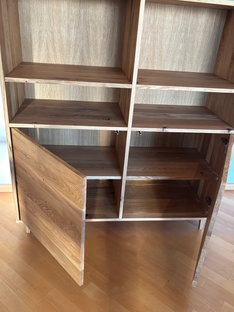 Highboard Eiche Rustikal – Natur geölt Ausstellungsstück