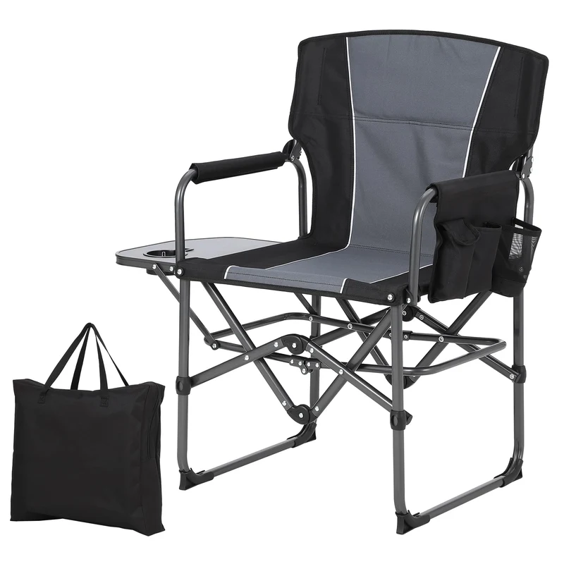 Oversized Heavy Duty Folding Camping Director Chair for Adults 🍁 All In One Marketplace Canada