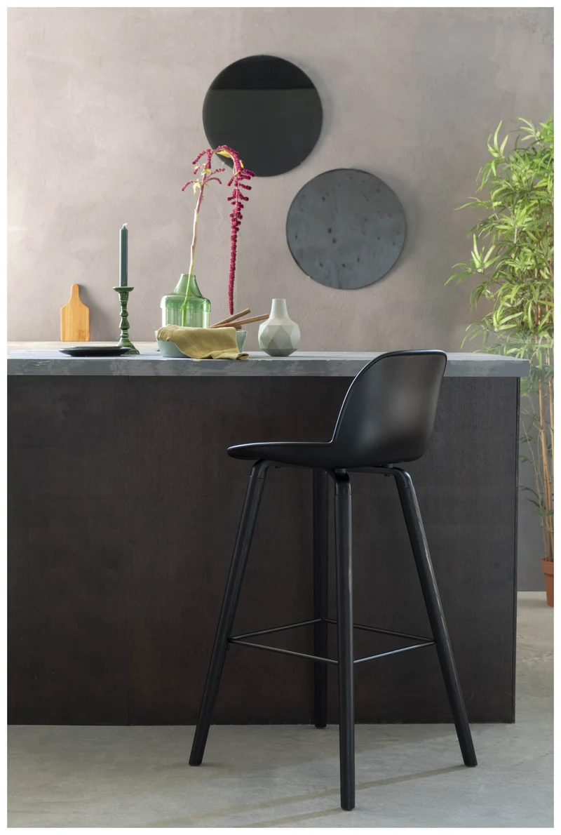 Barhocker ALBERT KUIP ALL BLACK von ZUIVER