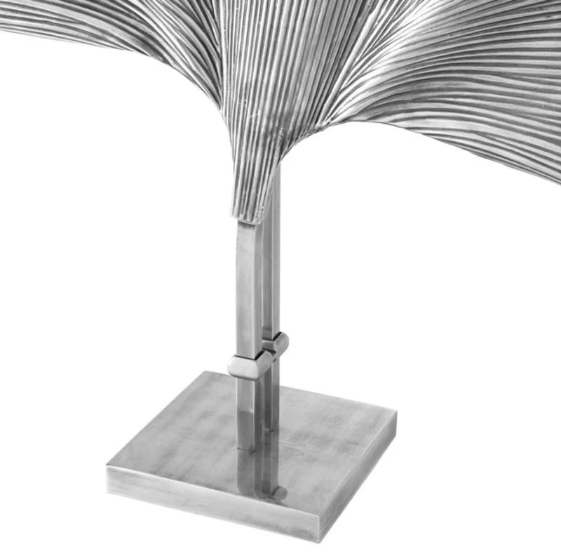 Casa Padrino Tischleuchte Silber 67 x H. 91 cm - Luxus Tischlampe