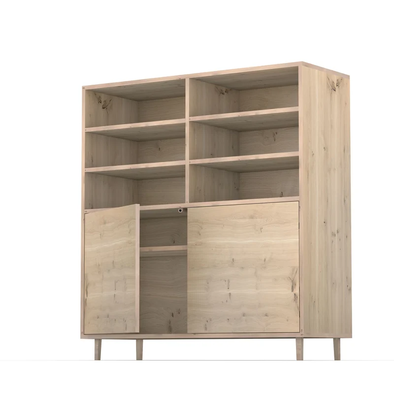 Highboard Eiche Rustikal Schmale Fuge - Invisible geölt 120cm