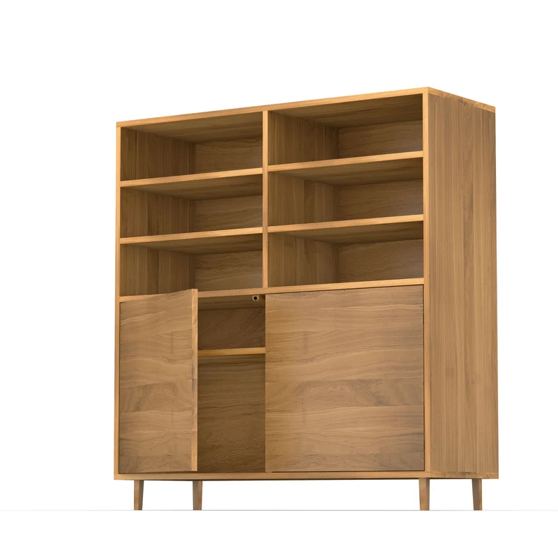 Highboard Eiche Premium Schmale Fuge - Natur geölt 120cm