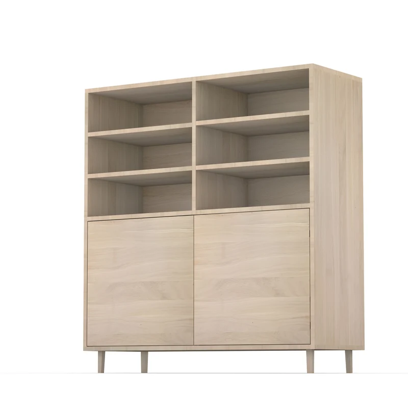 Highboard Eiche Premium Schmale Fuge - Invisible geölt 120cm