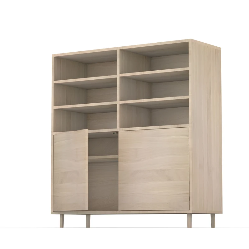 Highboard Eiche Premium Schmale Fuge - Invisible geölt 120cm