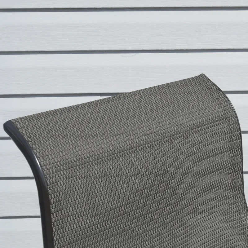 Sojag Belle Patio Glider Chair with Heavy-Duty Steel Frame and PVC-Coated Fabric, Easy-Glide Outdoor Patio Rocking Chair, Dark Grey 🍁 All In One Marketplace Canada