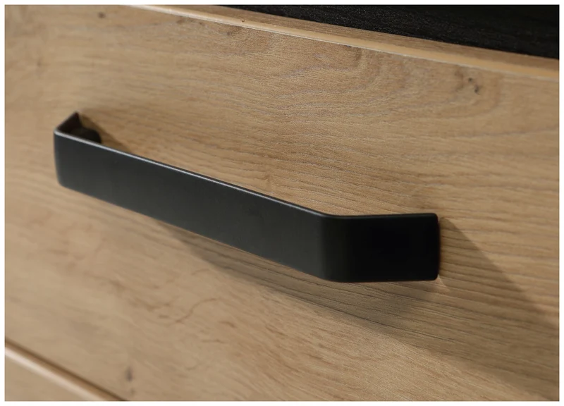 Sideboard TRONDHEIM 3-trg. 3 Schubladen Artisan / Schwarzeiche Optik