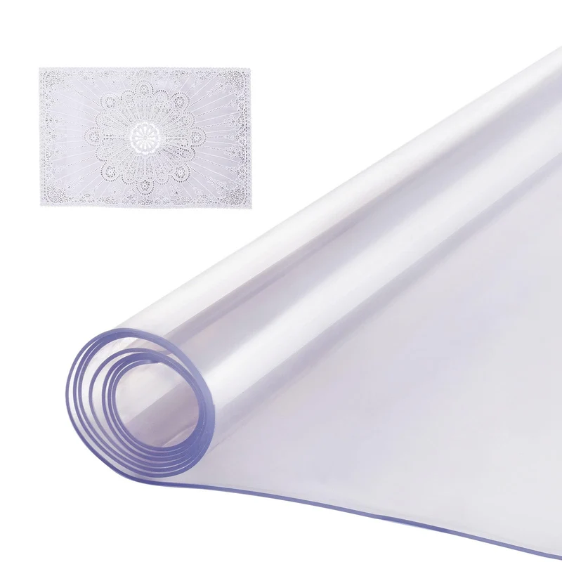 VEVOR Plastic Table Cover, 40 x 60 Inch 2.0 mm Thick Clear Table Protector, Rectangle PVC Desk Mat, Waterproof & Easy Cleaning Desk Pad Tablecloth, for Office Dresser Dining Room Table Night Stand 🍁 All In One Marketplace Canada