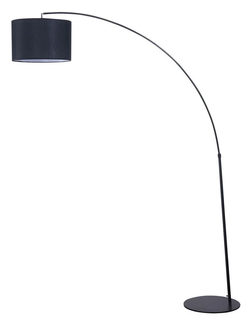 Casa Padrino Luxus Wohnzimmer Stehleuchte Schwarz 40 x 140 x H. 210 cm - Wohnzimmermöbel
