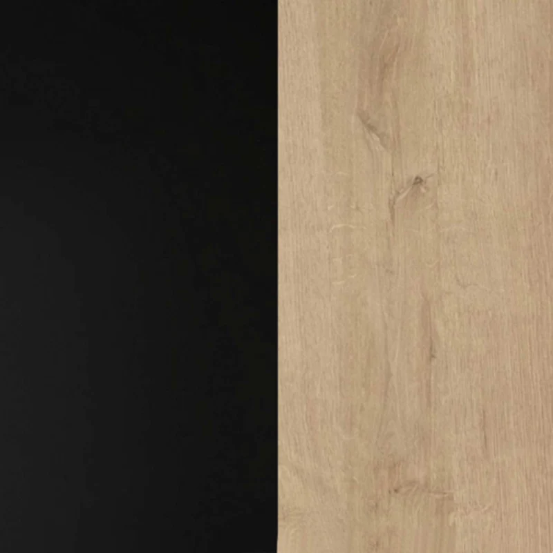 Schubladenkommode HIGH ROCK K222 Riviera Eiche Optik / Schwarz, Forte