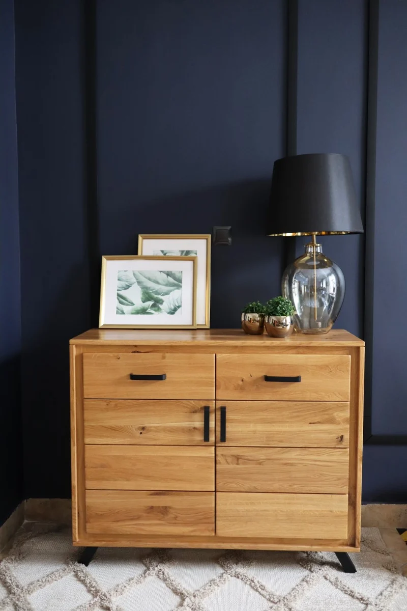 Sideboard Anrichte BERN 2-türig Wildeiche Massivholz geölt