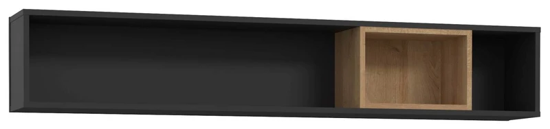 Esszimmer HIGH ROCK 6-tlg mit Beleuchtung Riviera Eiche Optik /Schwarz