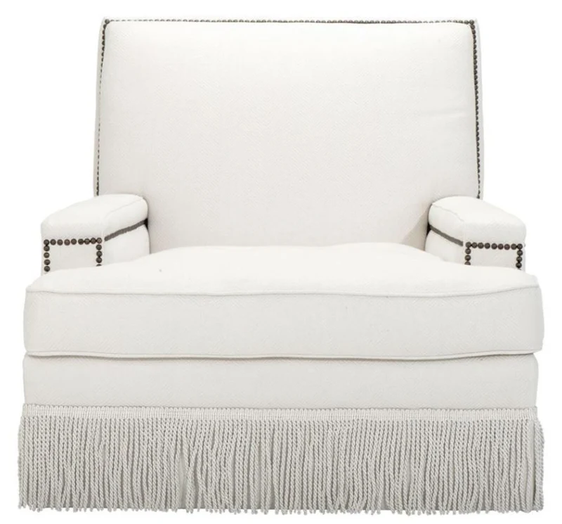 Casa Padrino Luxus Designer Sessel Weiß 90 x 102 x H. 90 cm - Wohnzimmer Möbel