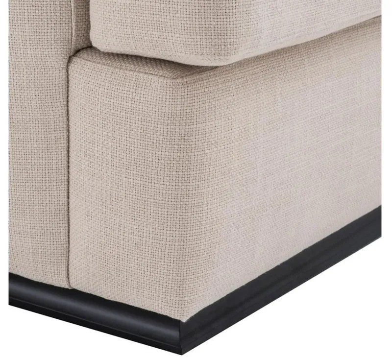 Casa Padrino Sessel Naturfarbig 96 x 103 x H. 86 cm - Luxus Qualität