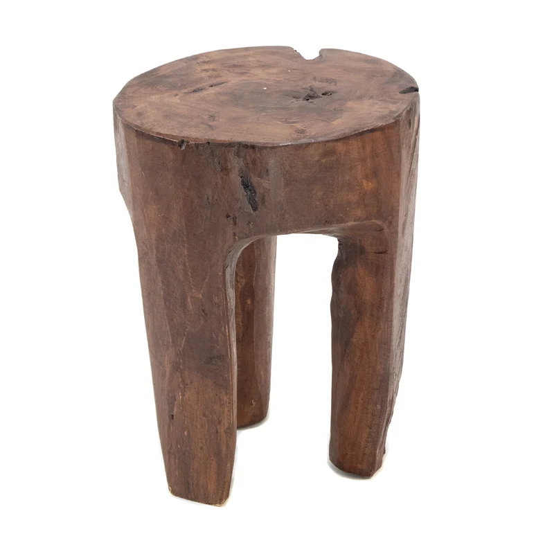 BAUMSTAMM HOCKER "LOG" | 41x29 cm (HxB), braun | Sitzhocker