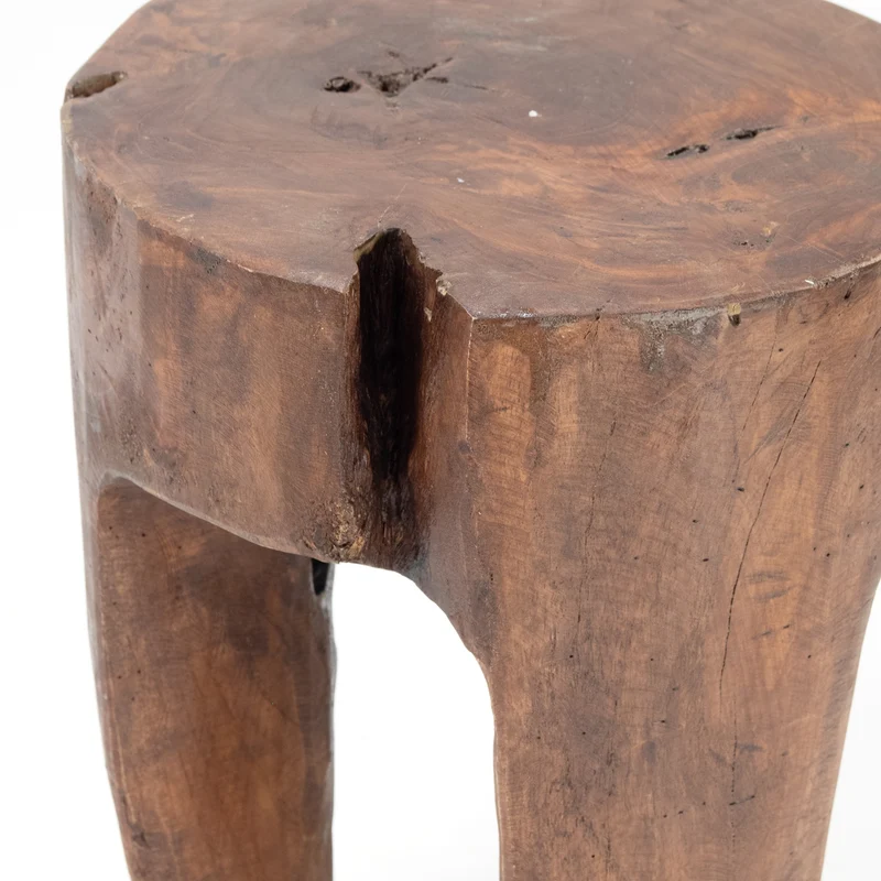 BAUMSTAMM HOCKER "LOG" | 41x29 cm (HxB), braun | Sitzhocker