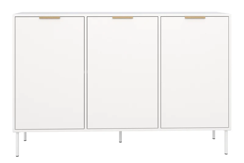 Drehtür-Kommode Vena 150 cm Weiß
