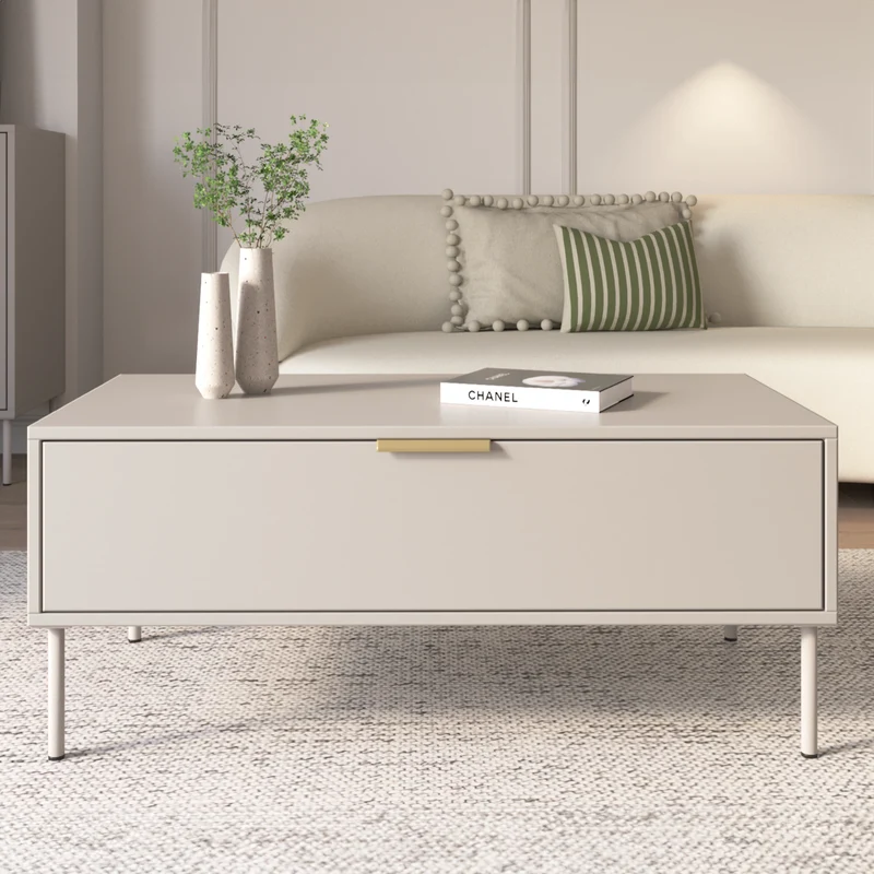Vena Couchtisch mit Schublade 100x50 cm Kaschmir