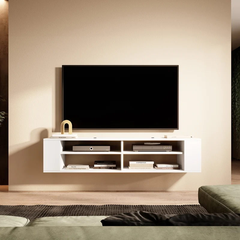 TV-Schrank Wall 140 cm Weiß