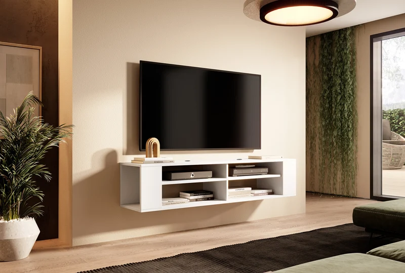 TV-Schrank Wall 140 cm Weiß