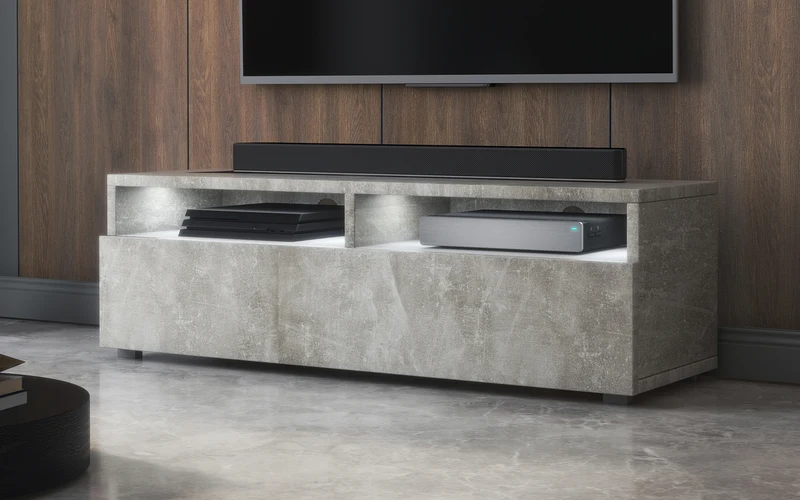 TV-Schrank mit Schublade Rednaw 100 cm Beton