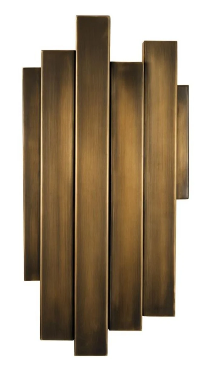 Casa Padrino Wandleuchte Vintage Messing 20,5 x 13 x H. 40 cm - Limited Edition
