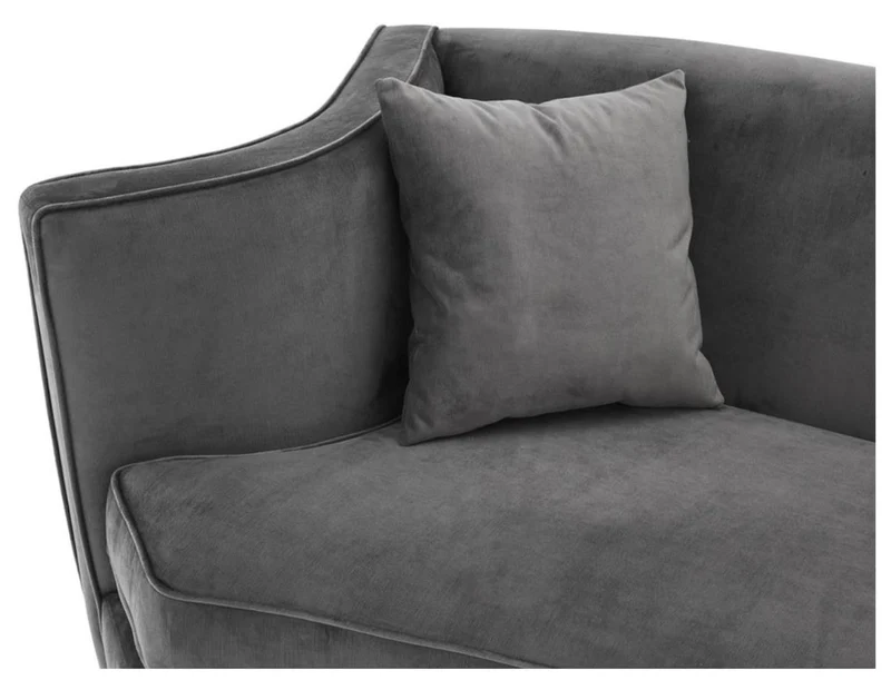 Casa Padrino Luxus Sofa Grau 226 x 110 x H. 74 cm - Luxus Wonzimmer Möbel