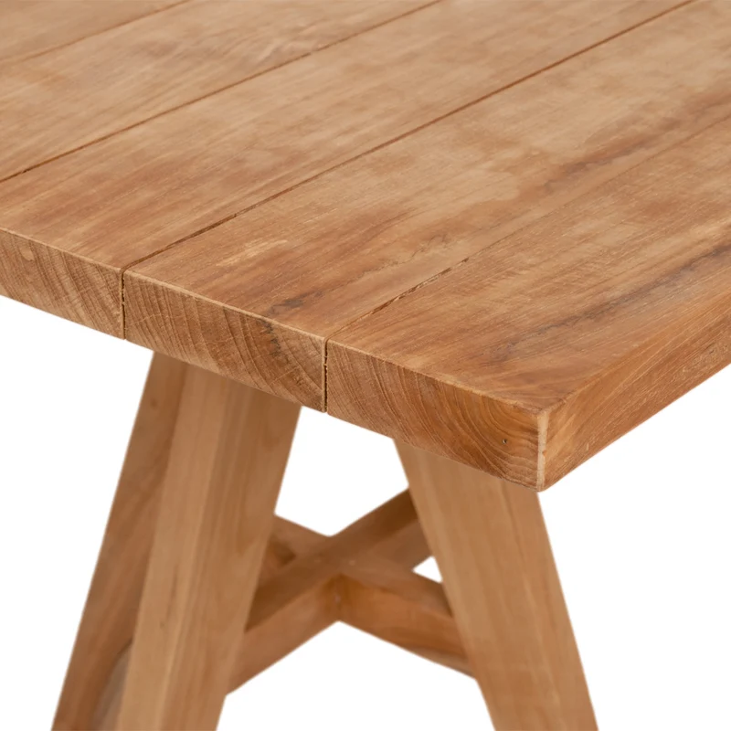 Teak Esstisch LEO 80cm Gartentisch Küchentisch