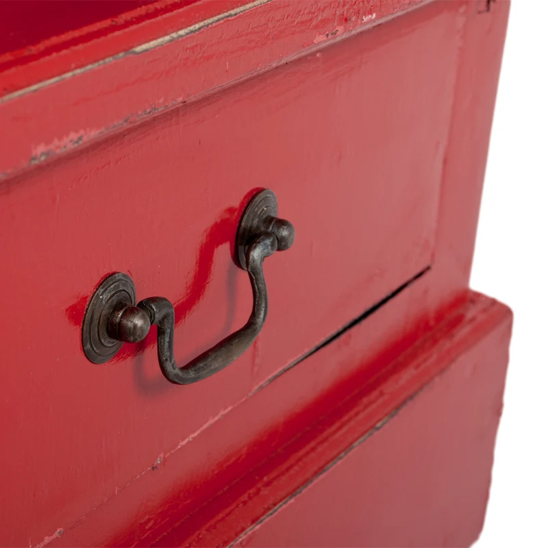 Bücherregal ANGELIQUE Antik Rot ca. B56cm