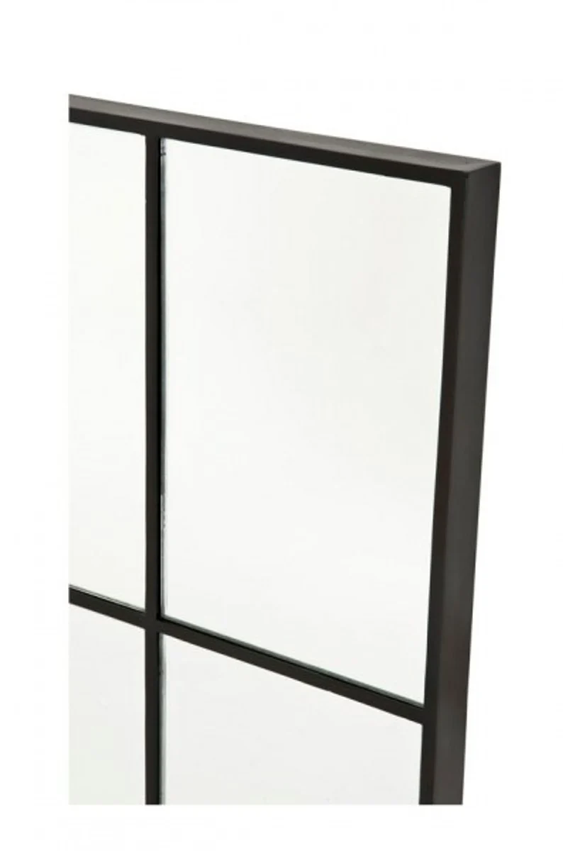 Casa Padrino Designer Luxus Wandspiegel Schwarz 70 x H 110 cm - Außergewöhnliches Design
