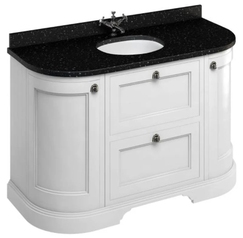 Casa Padrino Waschschrank / Waschtisch mit Granitplatte Türen und Schubladen - Limited Edition