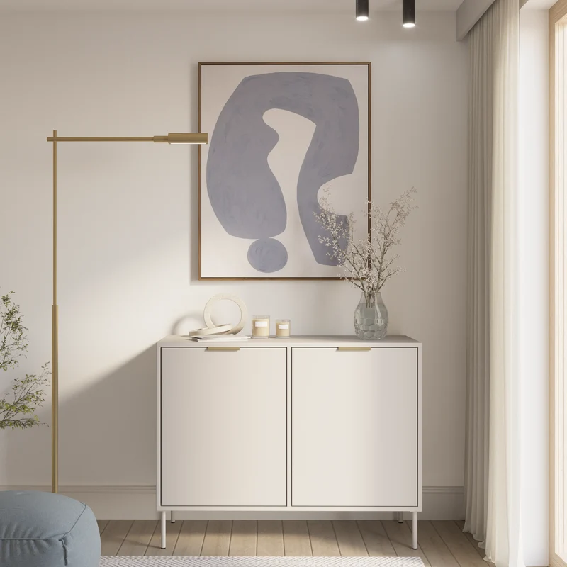 Zweitrüriger Vena-Kommode 100 cm Kaschmir