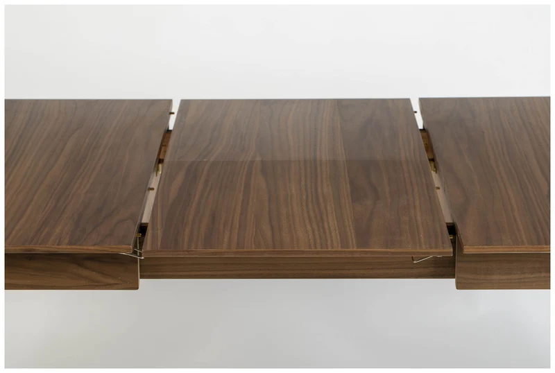 Esstisch GLIMPS von ZUIVER 120 x 80 ausziehbar Walnuss furniert