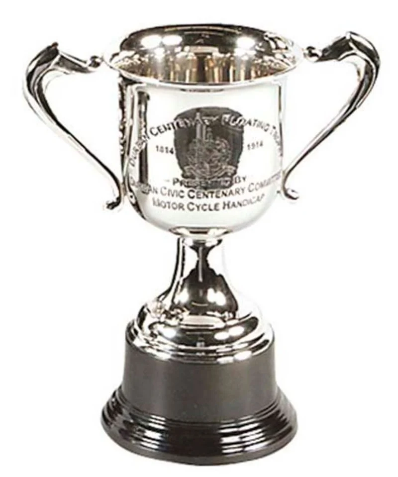 Casa Padrino Trophäe Silber 33 x 20 x H. 25 cm - Luxus Dekoration