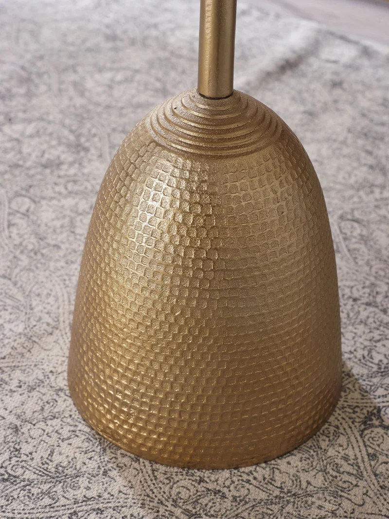Beistelltisch Gold Aluminium 33x33x53cm Rund Modern Wohnzimmer